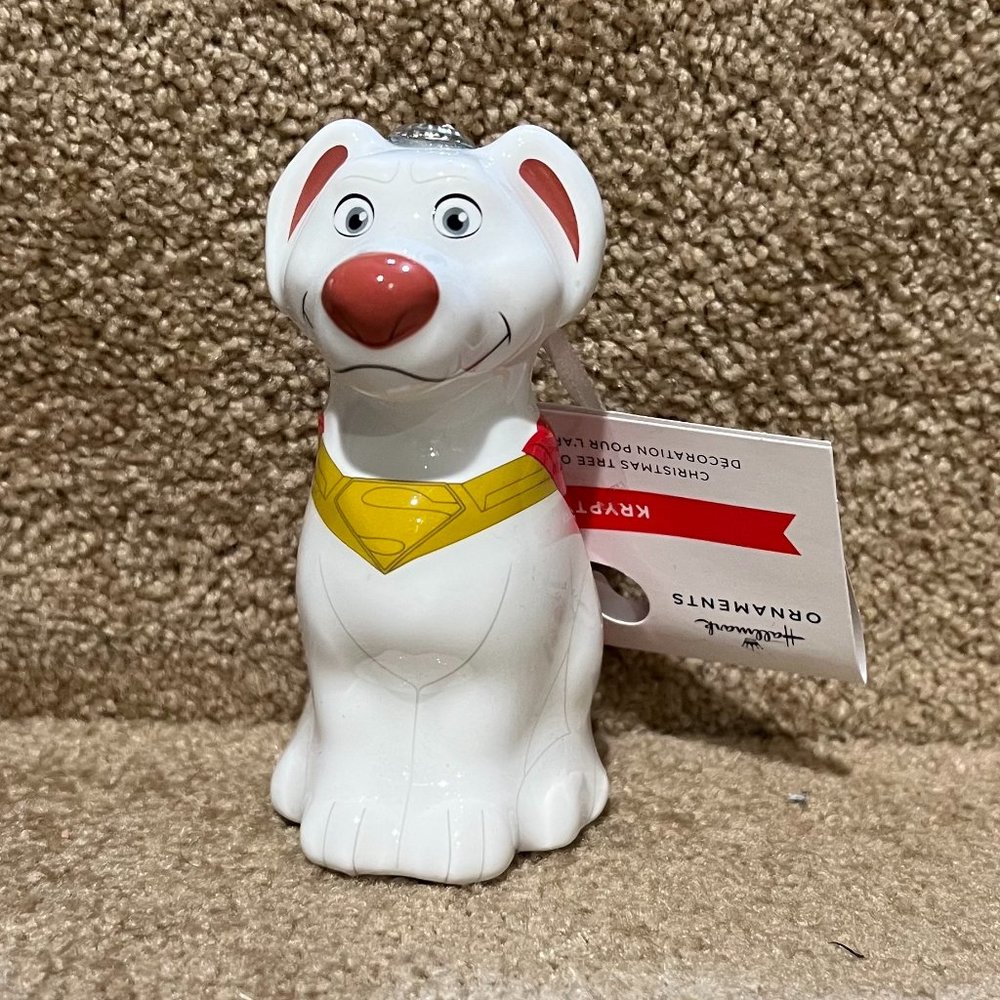 Hallmark DC Comics Krypto Super Dog Decoupage Ornament NEW